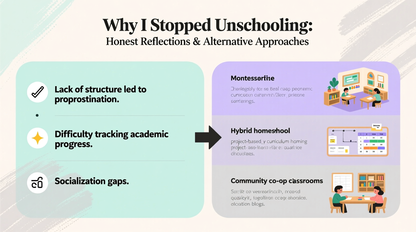 why i stopped unschooling reasons alternative approaches