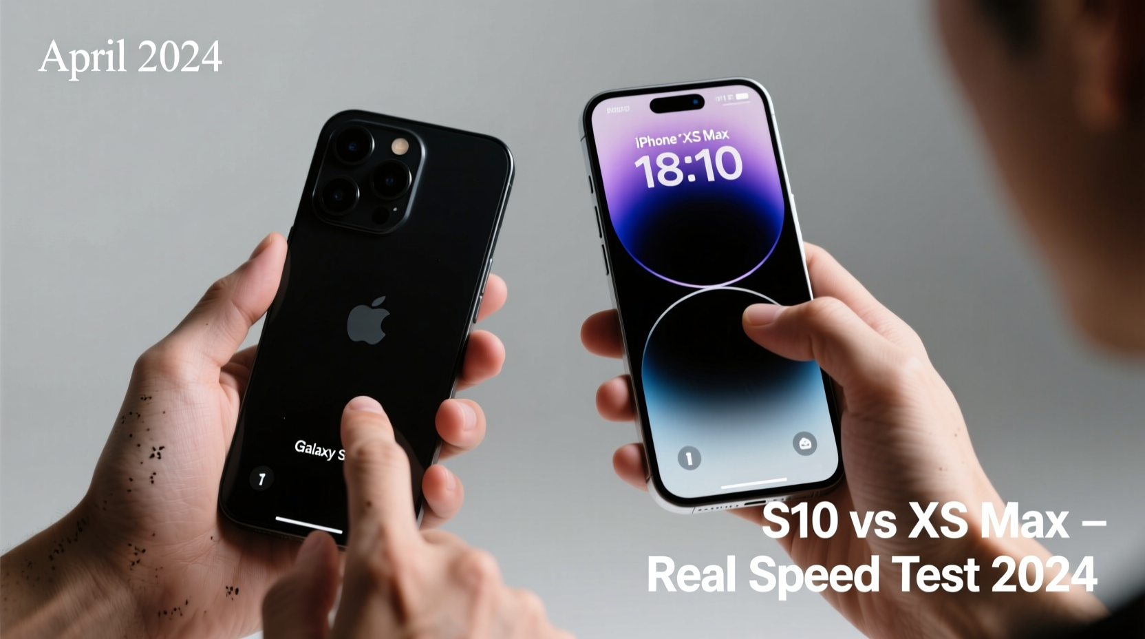 galaxy s10 vs iphone xs max which felt faster in real life and is it still true in 2024