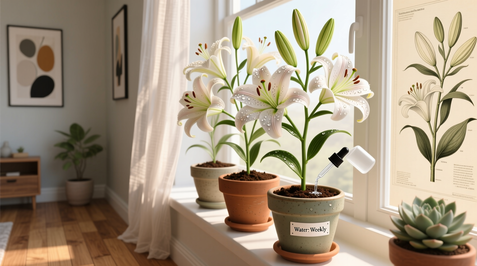 how to care for lilies indoors