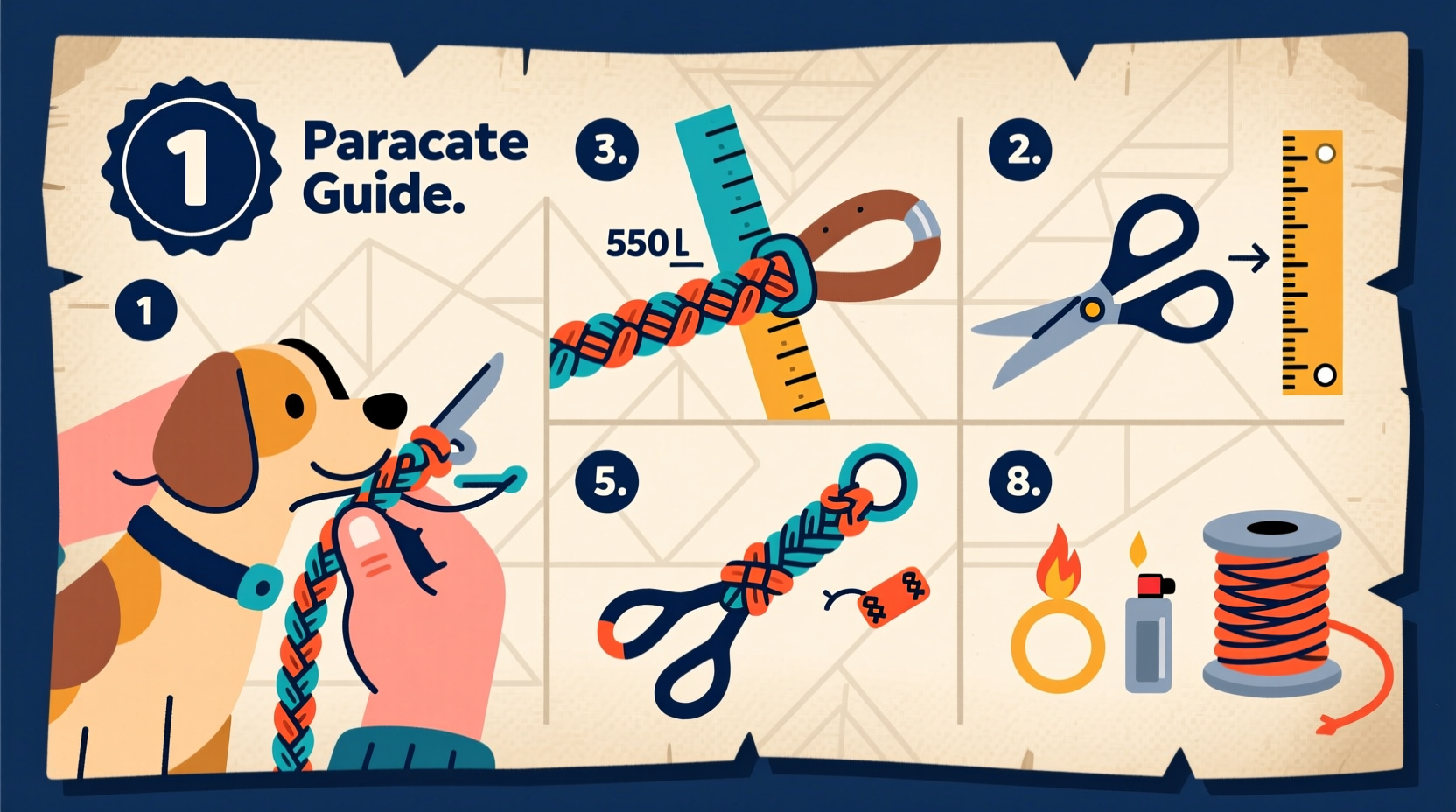 creative and durable a step by step guide to crafting custom paracord dog leashes