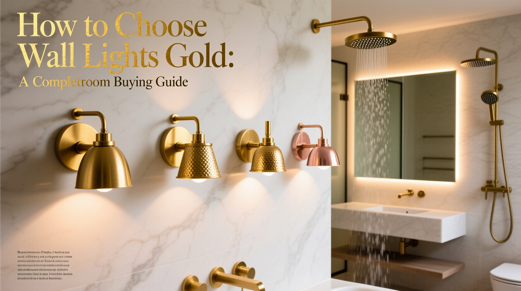 How to Choose Bathroom Wall Lights Gold: A Complete Buying Guide