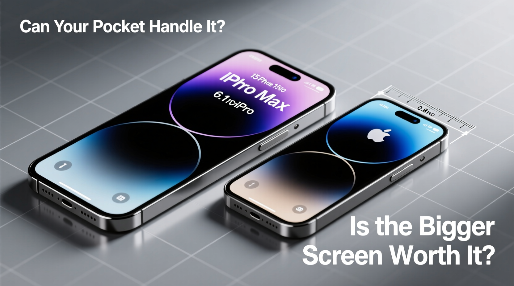 iphone 15 pro max vs 15 pro is the bigger screen worth it and can my pocket handle it