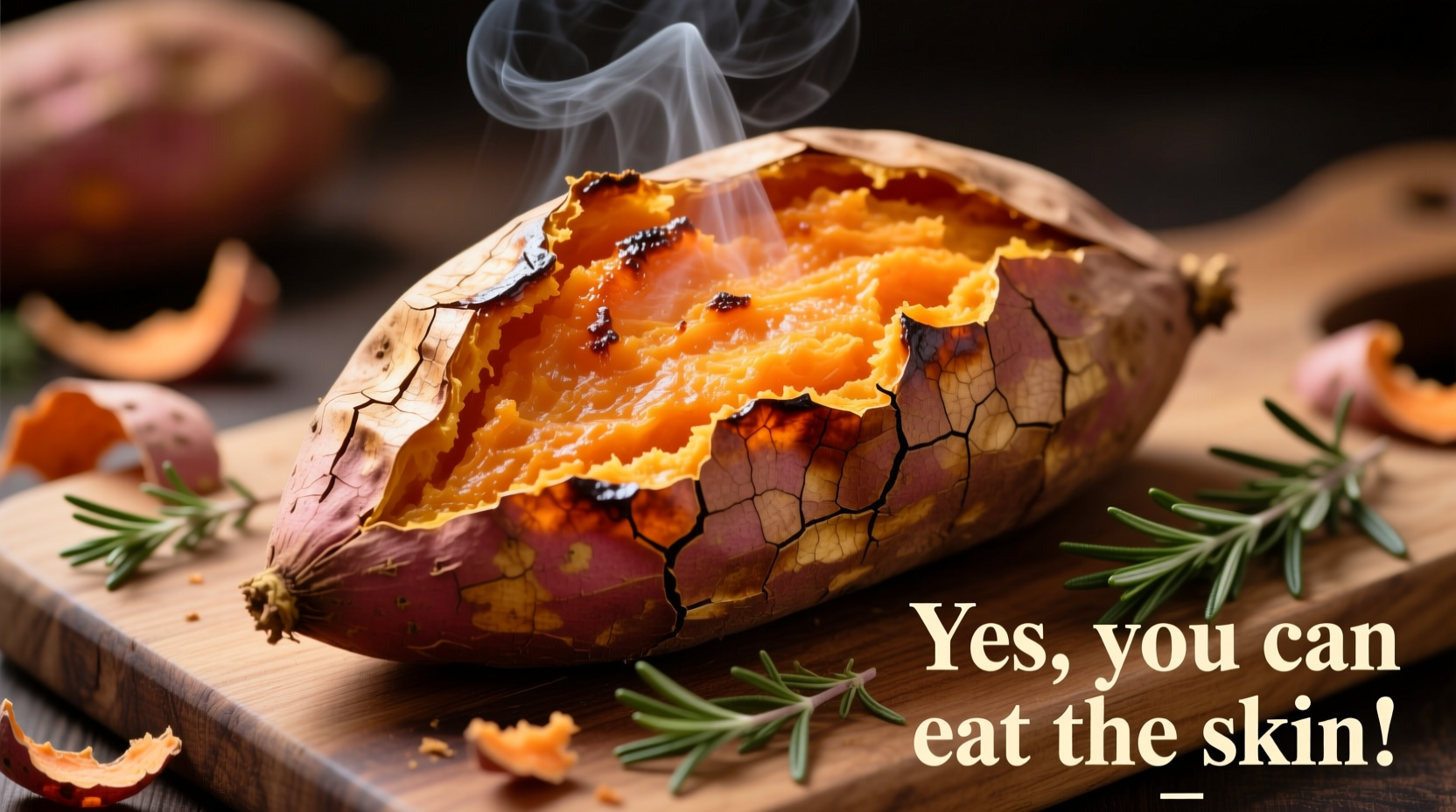 can i eat the skin of a sweet potato