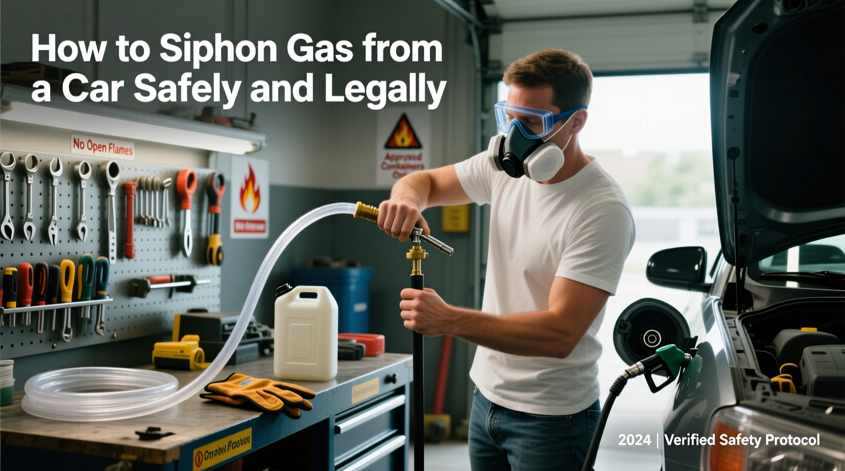 how do you siphon gas from a car