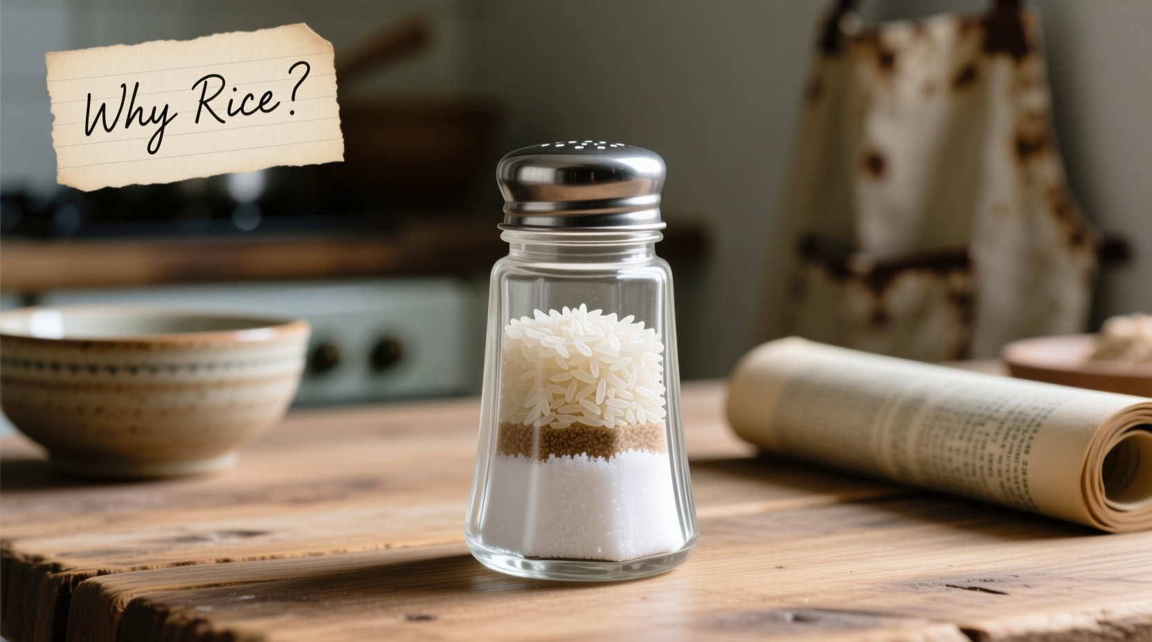 rice in salt shakers why its there and how it works