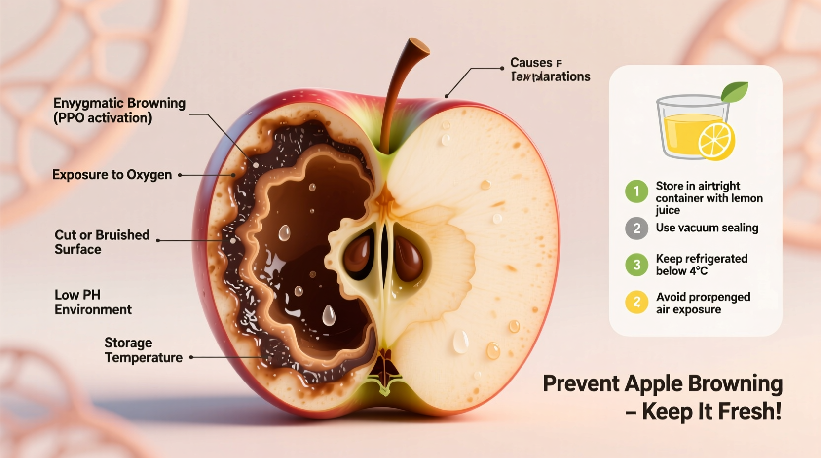 why is my apple brown inside causes and what to do