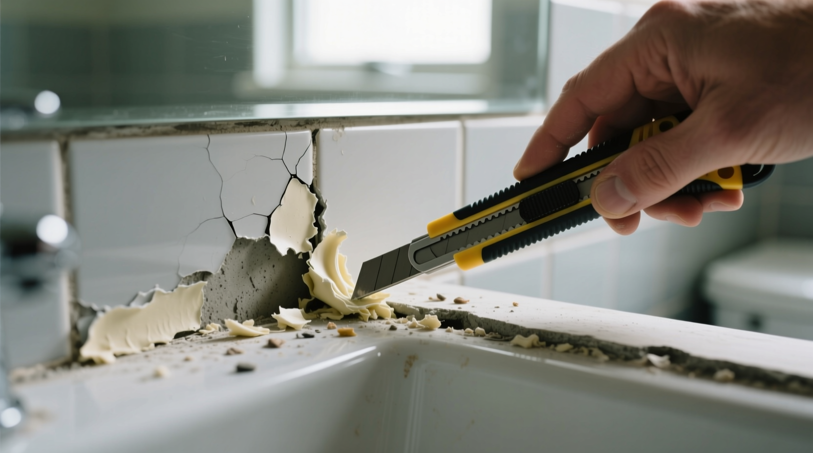 how to remove old caulk