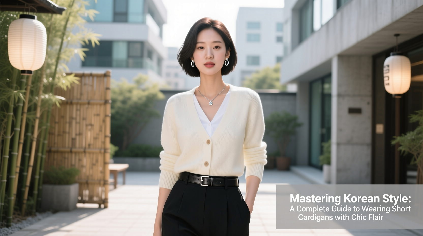 mastering korean style a complete guide to wearing short cardigans with chic flair