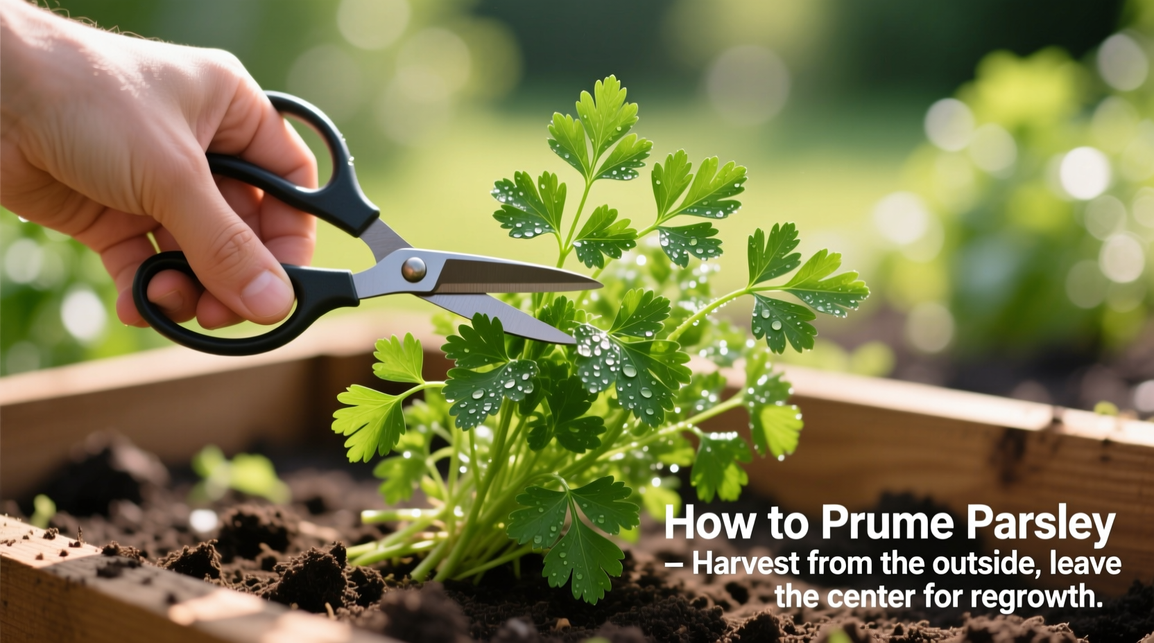 how to prune parsley