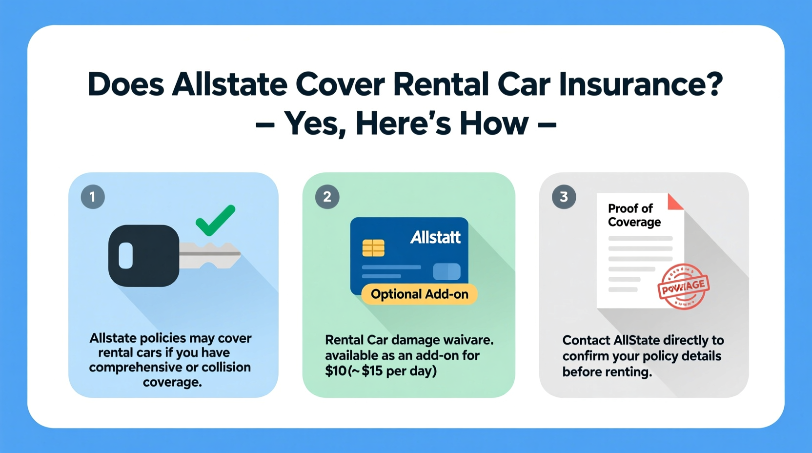 does allstate cover rental car insurance