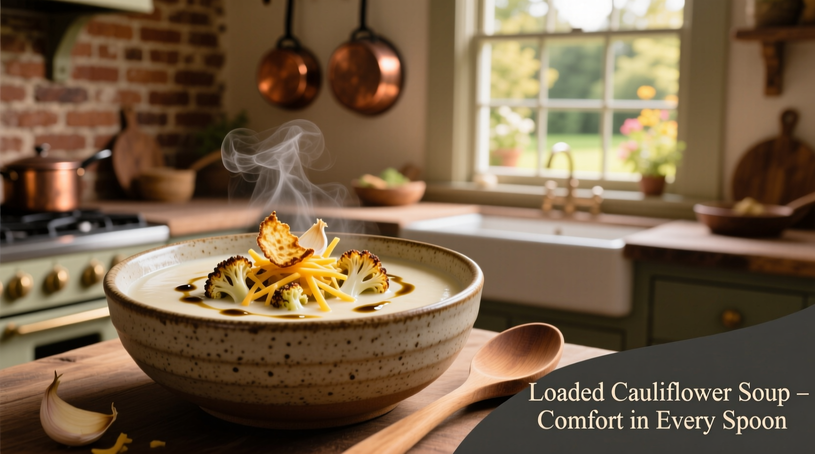 loaded cauliflower soup