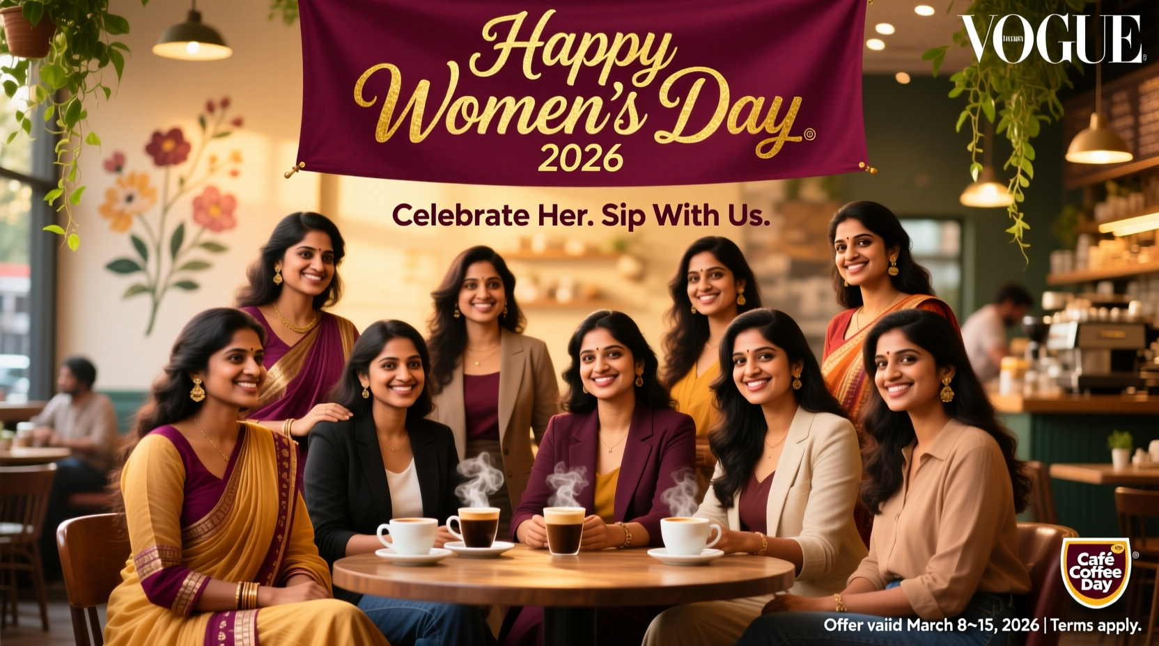 cafe coffee day womens day offer