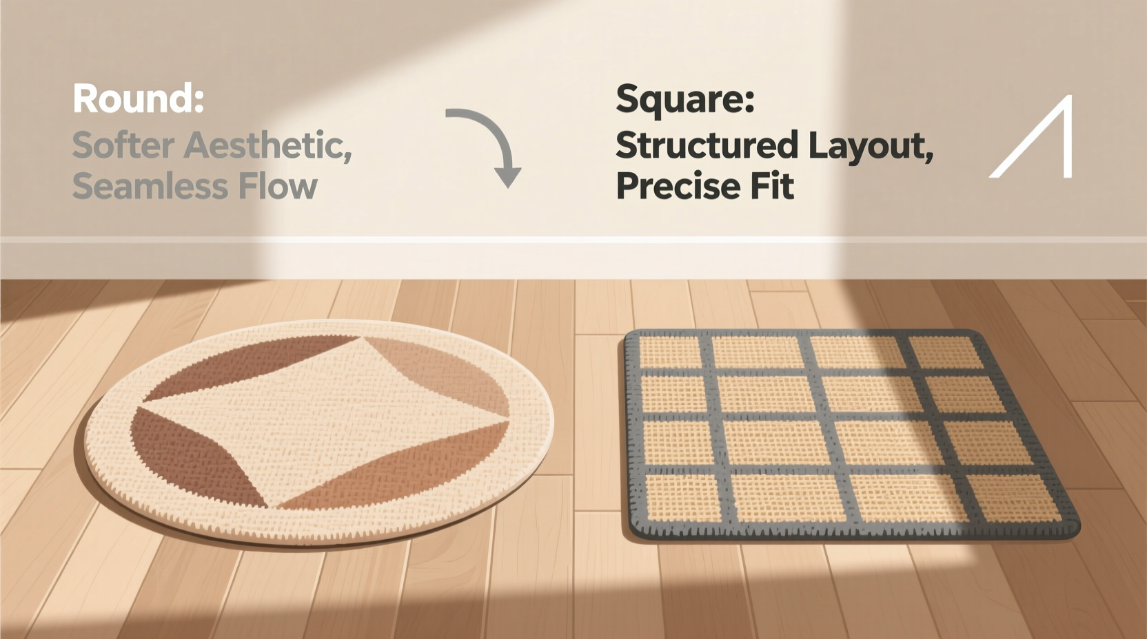 round vs square floor mats does the shape really matter