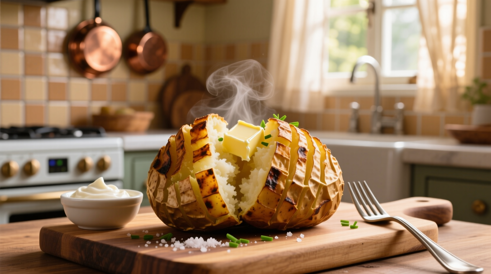 Perfect Air Fryer Jacket Potato: Crispy Skin, Fluffy Inside