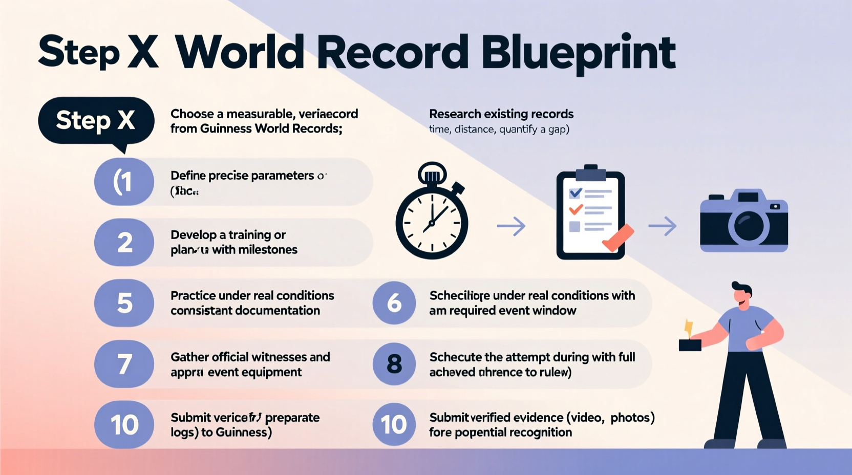 how to set a world record a step by step guide to achieving your goal