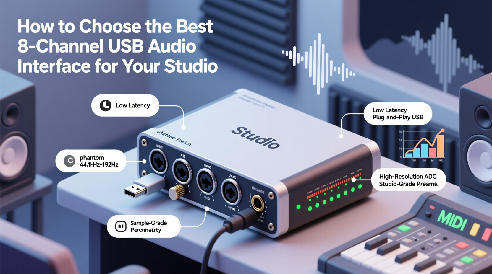usb audio interface 8 channel