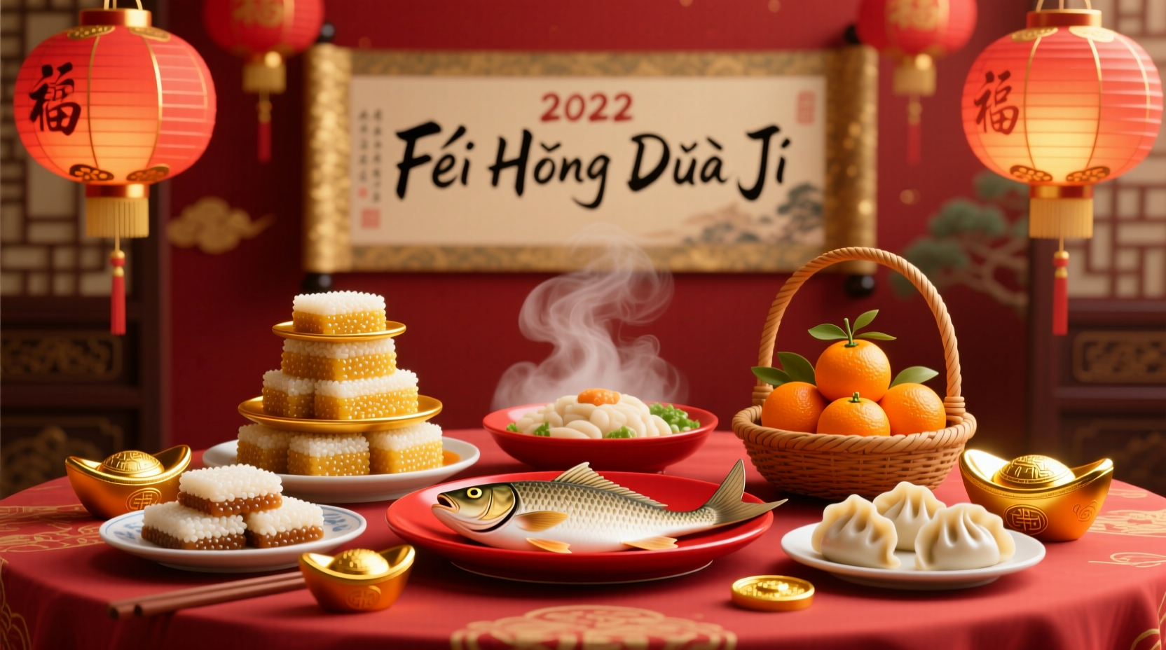 what is the lucky food for new year 2022