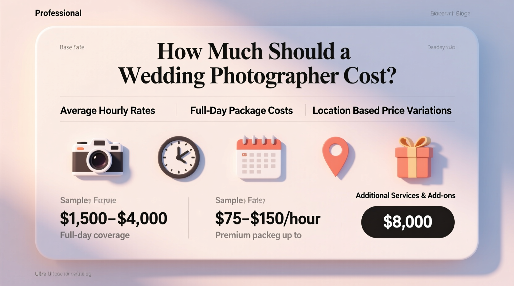 how much should a wedding photographer cost