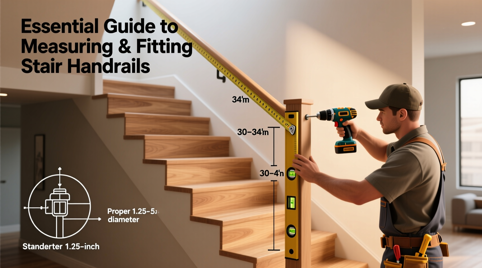 essential guide to measuring and fitting stair handrails for safe and stylish results