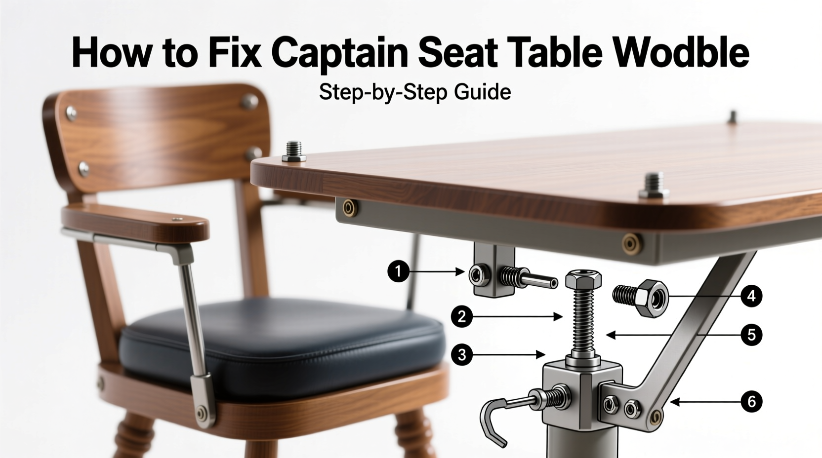 How to Fix Captain Seat Table Wobble (Step-by-Step Guide)