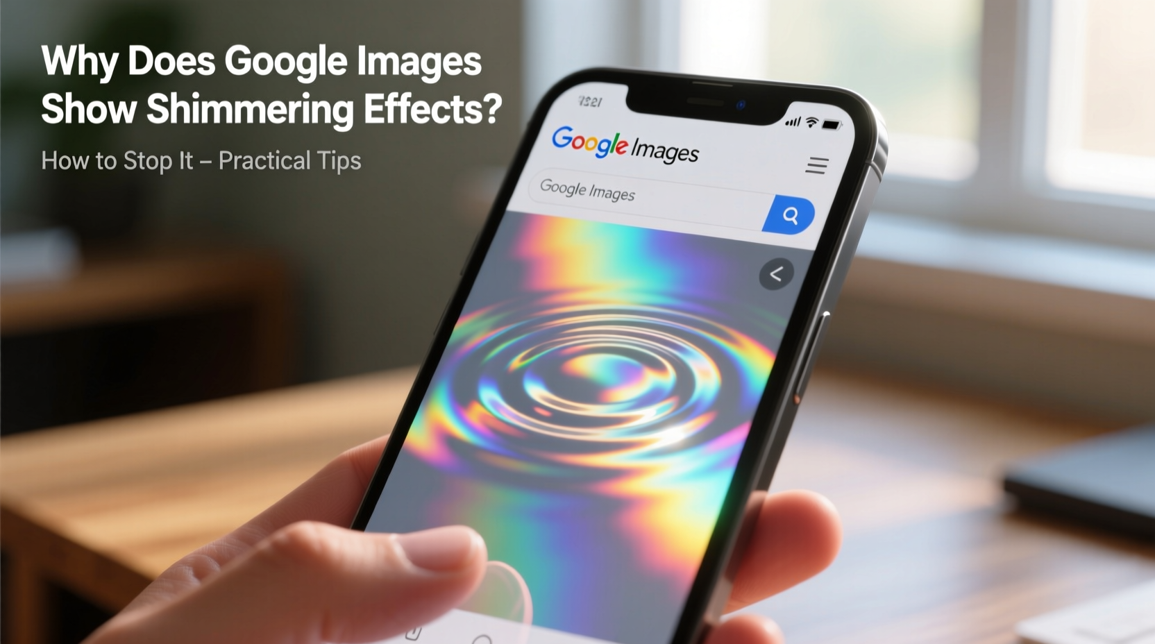 google images shimmering effect why it happens how to stop it