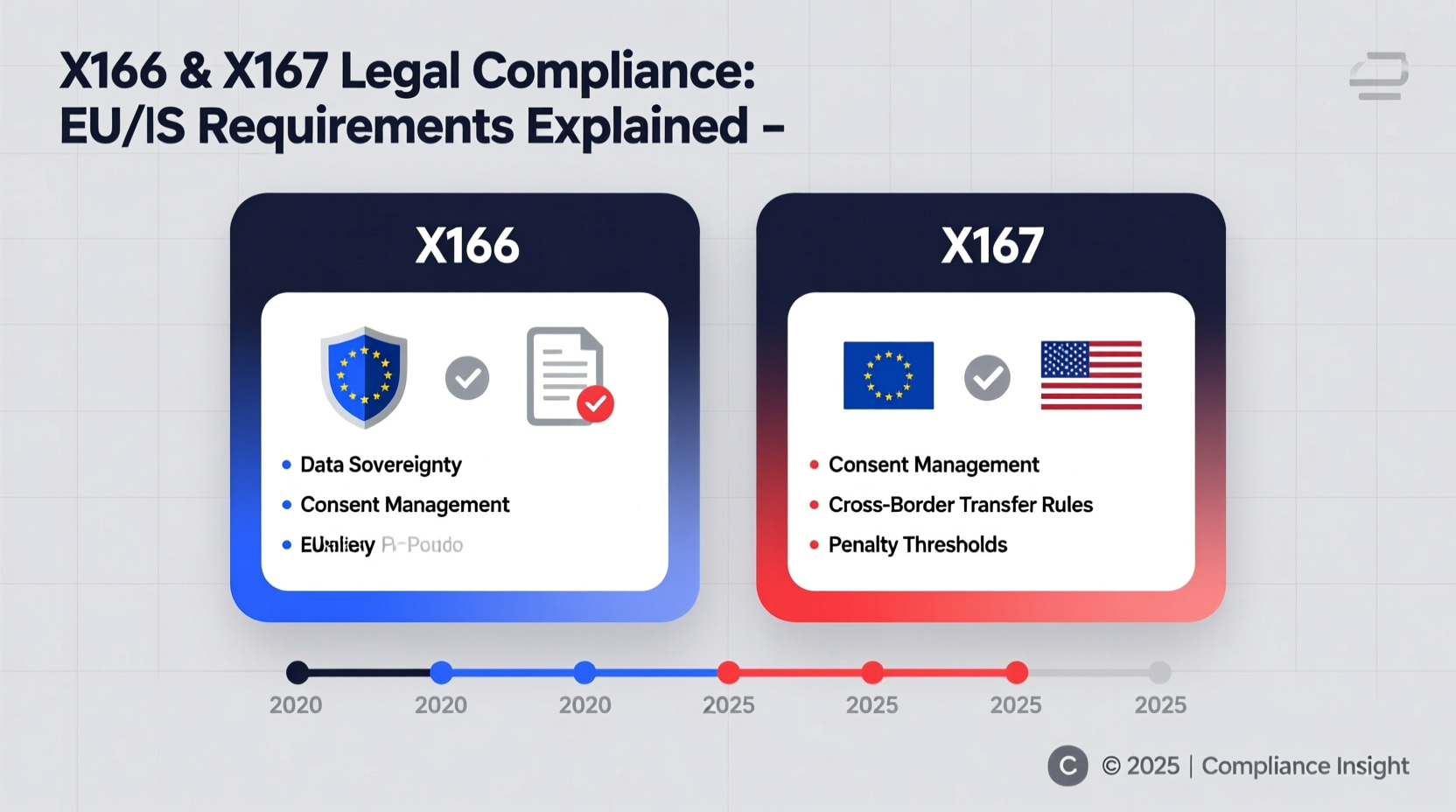 x166 x167 legal compliance