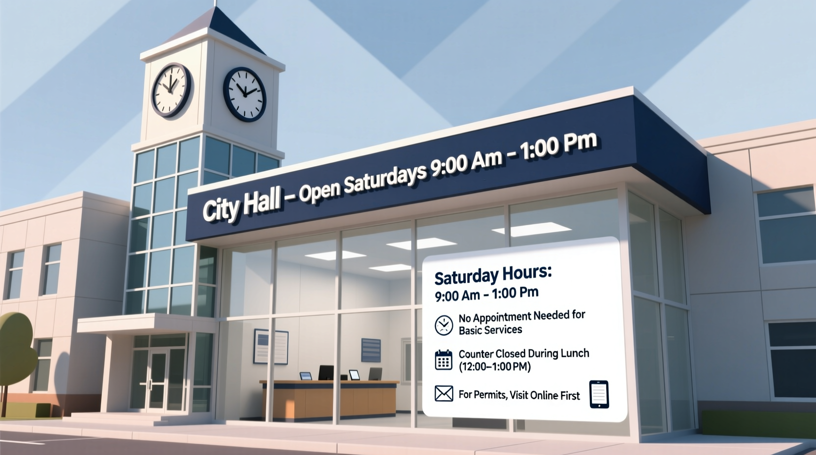 is city hall open on saturdays