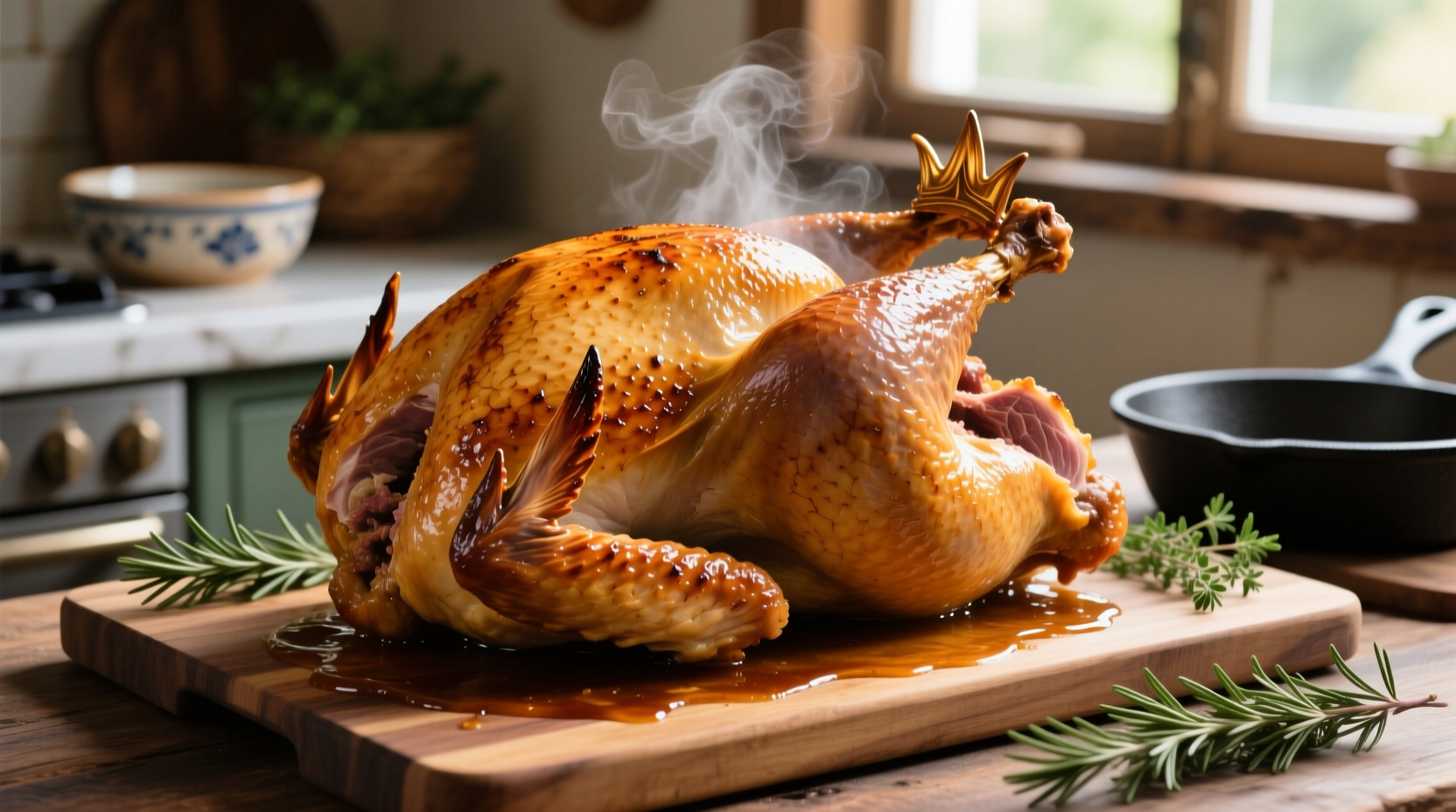 how to get crispy juicy turkey