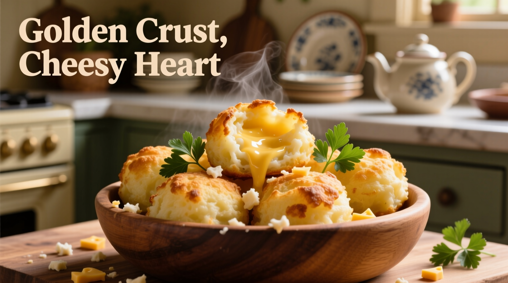 cheesy mashed potato puffs