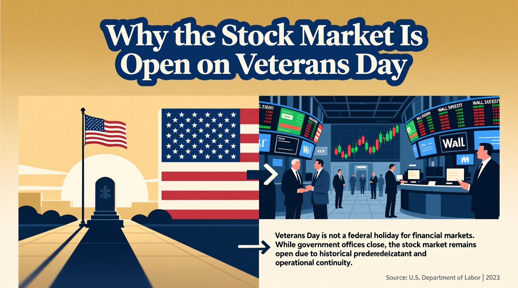 why is the stock market open on veterans day