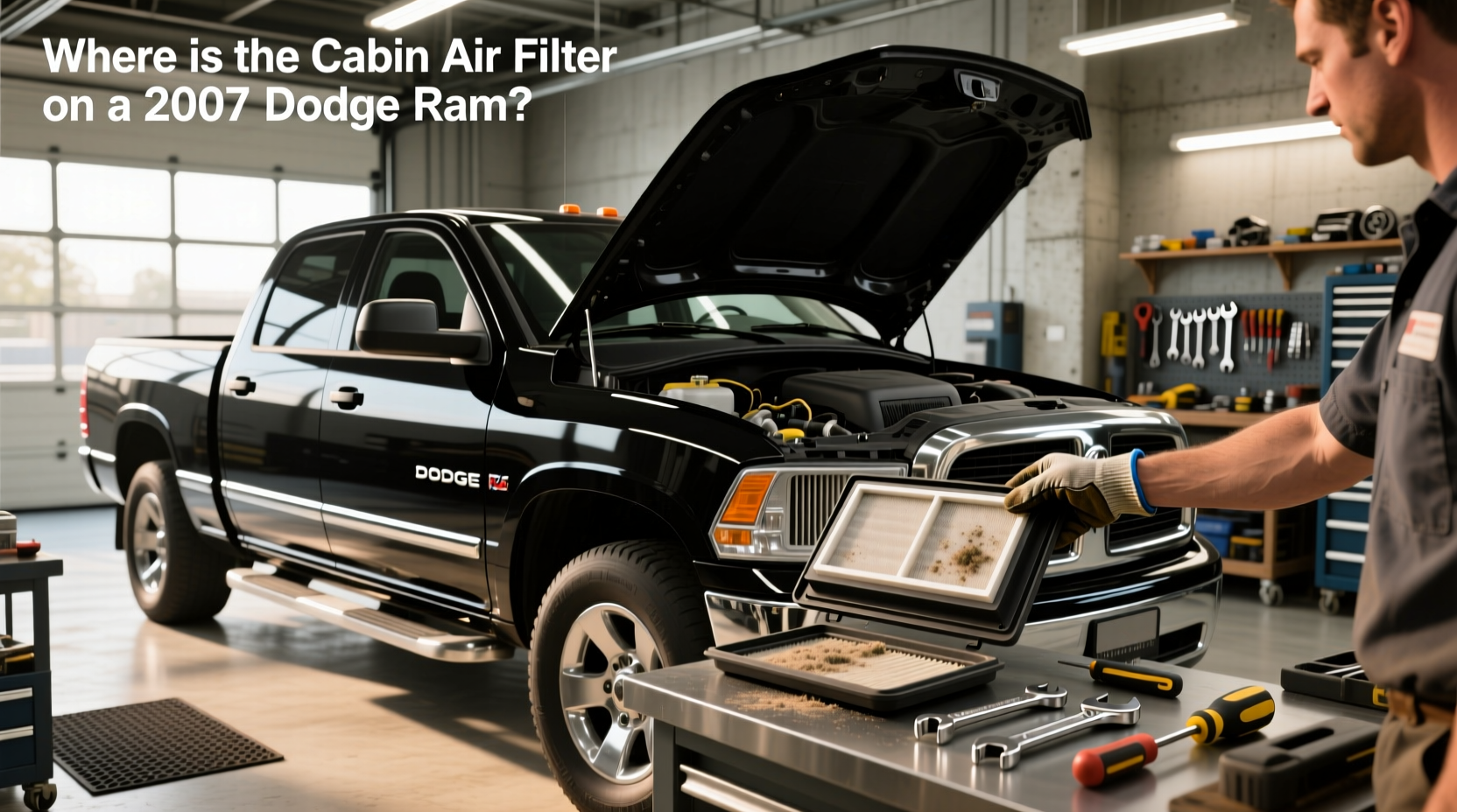 2007–2008 dodge ram cabin air filter location replacement