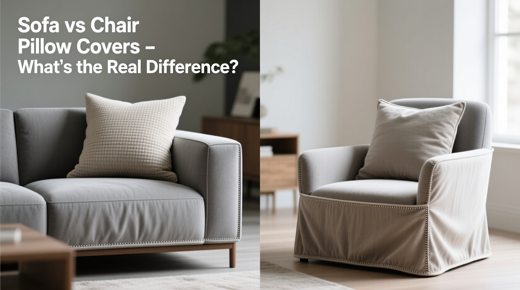 sofa vs chair pillow covers is there really a difference or can i use the same ones