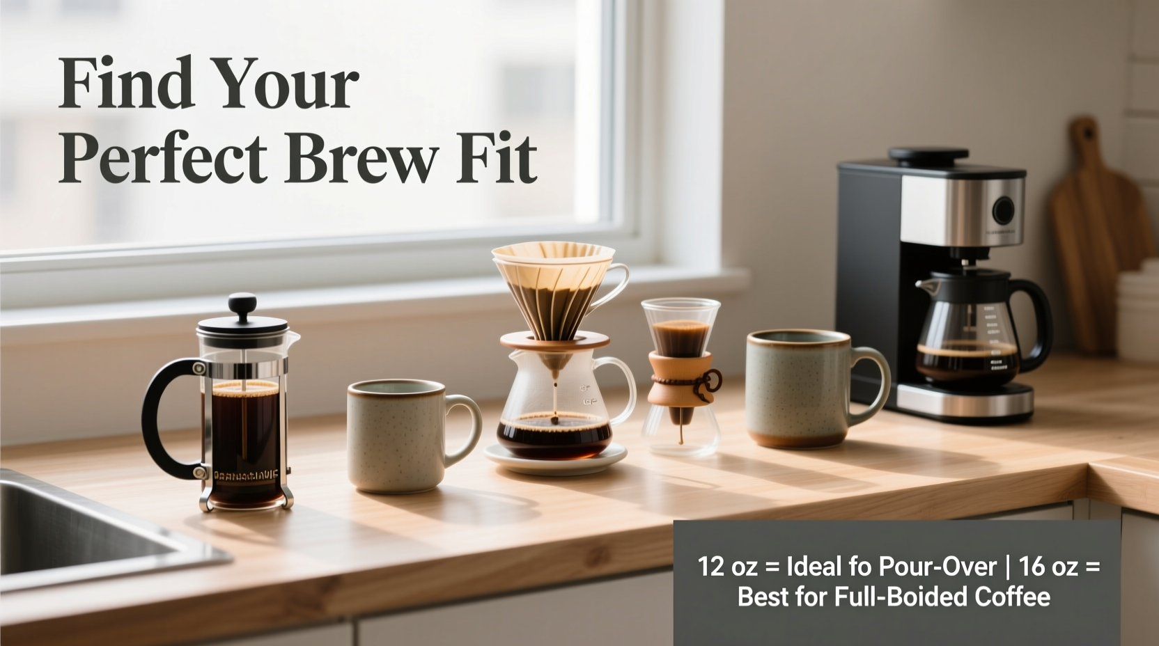 how to determine the ideal creative coffee mug size for your brewing style and space