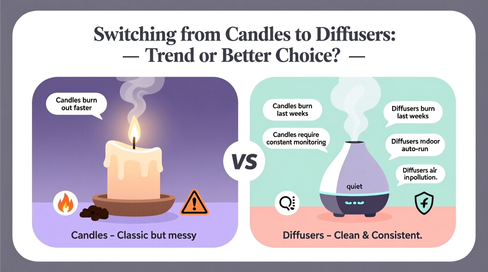 switching from candles to diffusers is it just a trend or are diffusers actually better