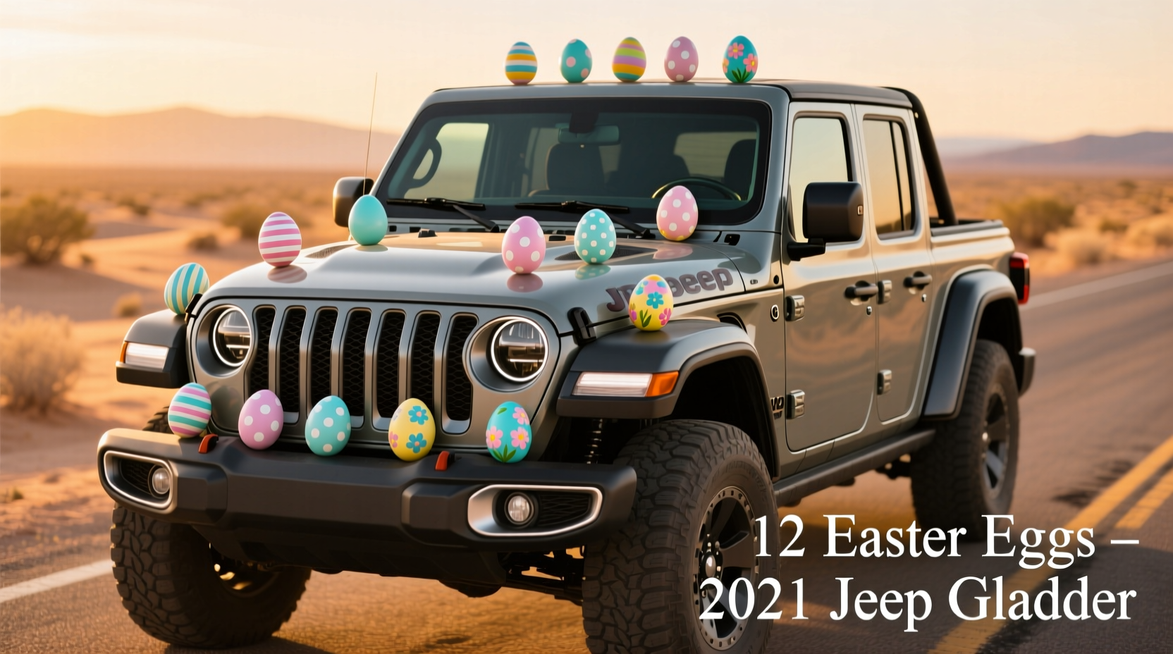 how many easter eggs are on a 2021 jeep gladiator