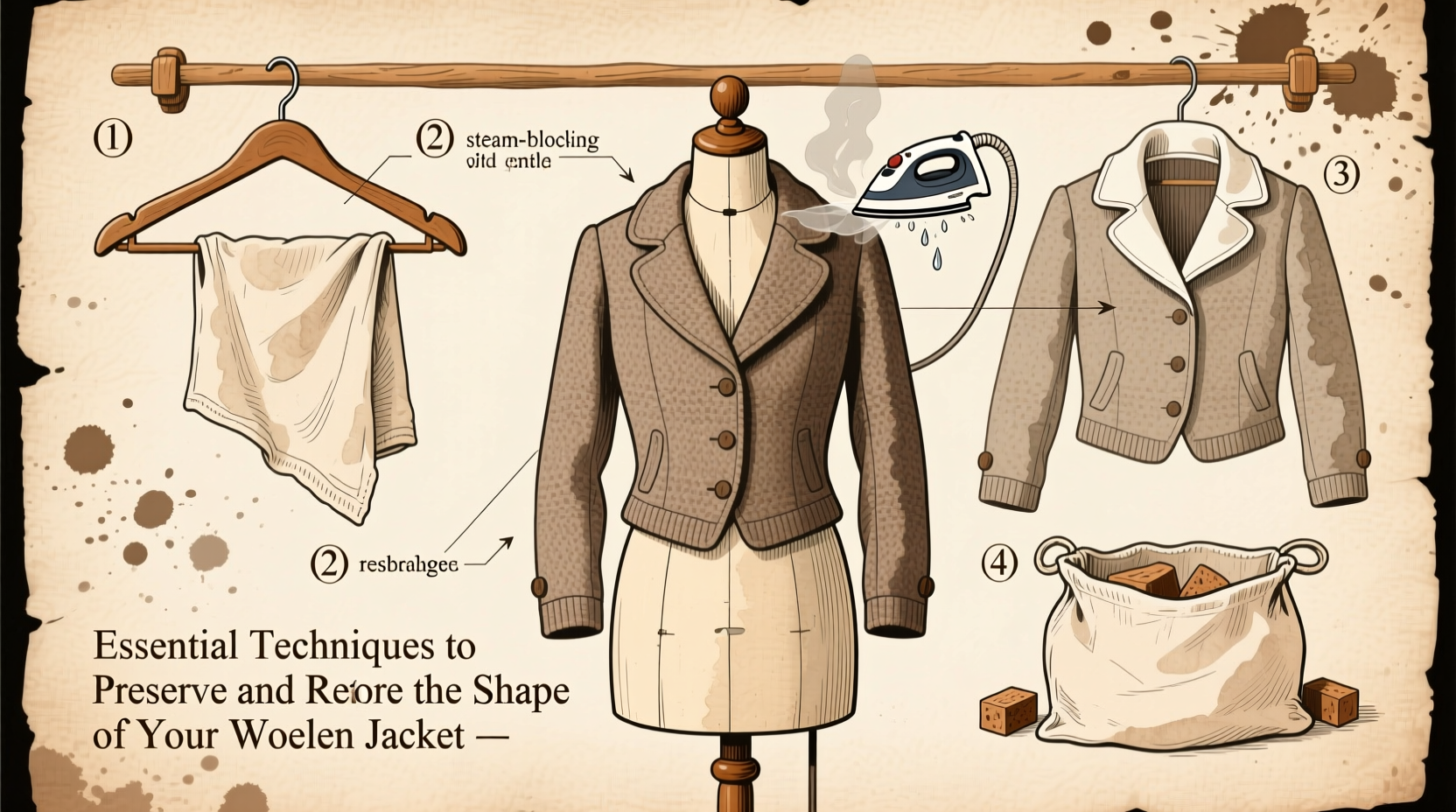 essential techniques to preserve and restore the shape of your woolen jacket