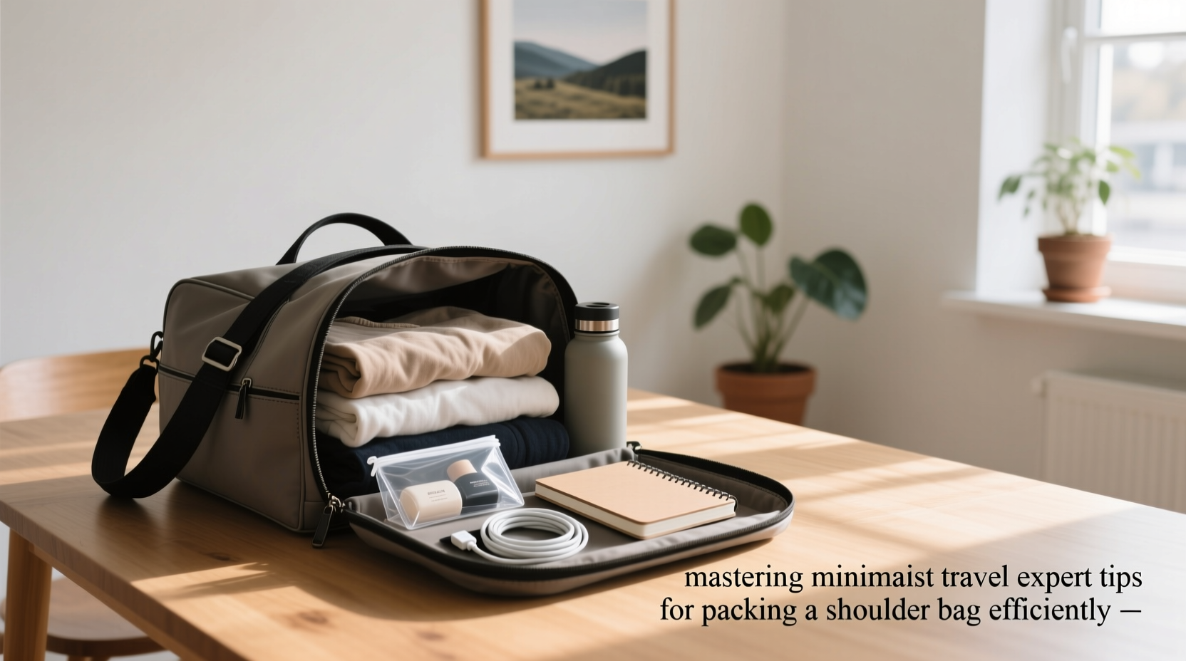 mastering minimalist travel expert tips for packing a shoulder bag efficiently