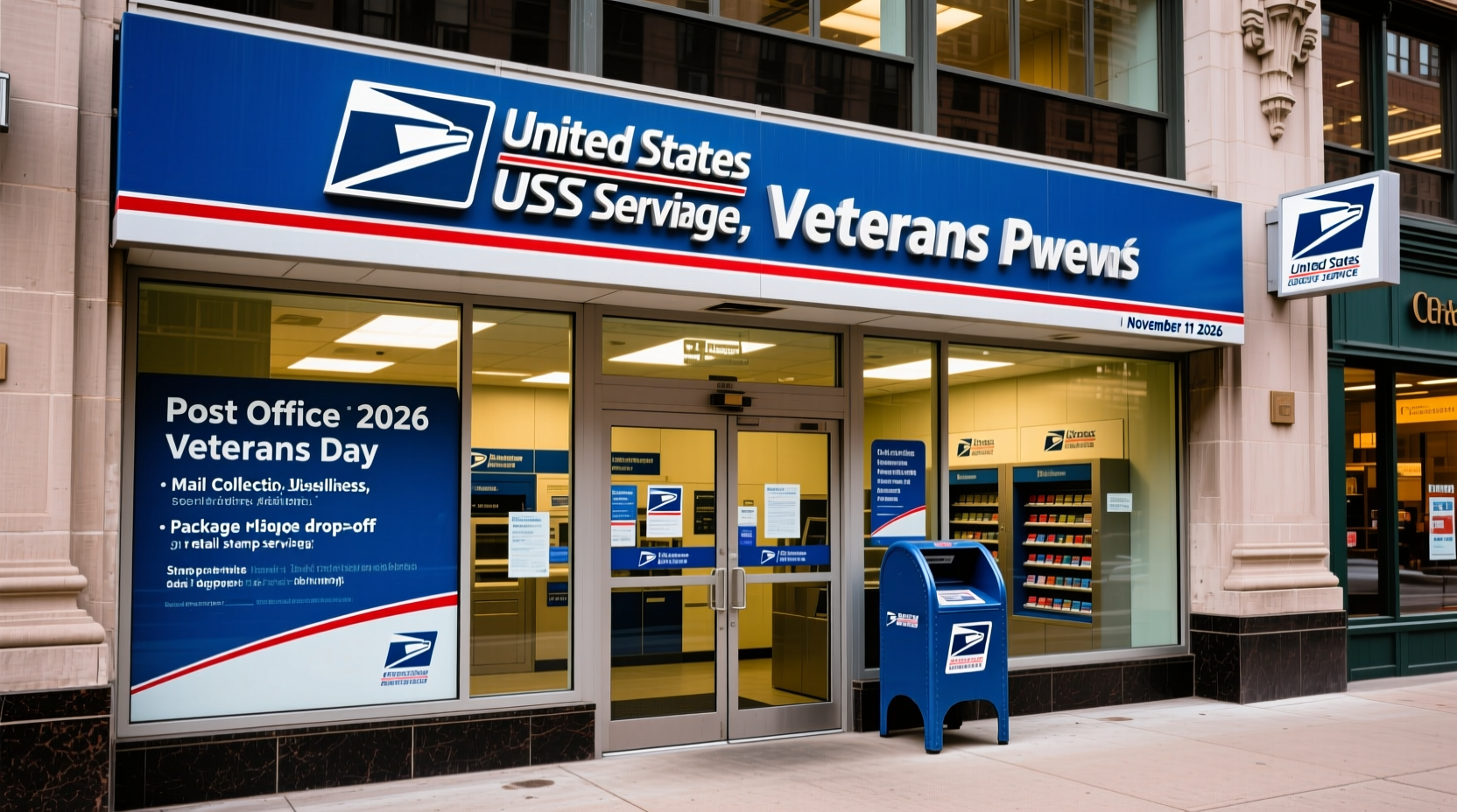 is post office open on veterans day 2026