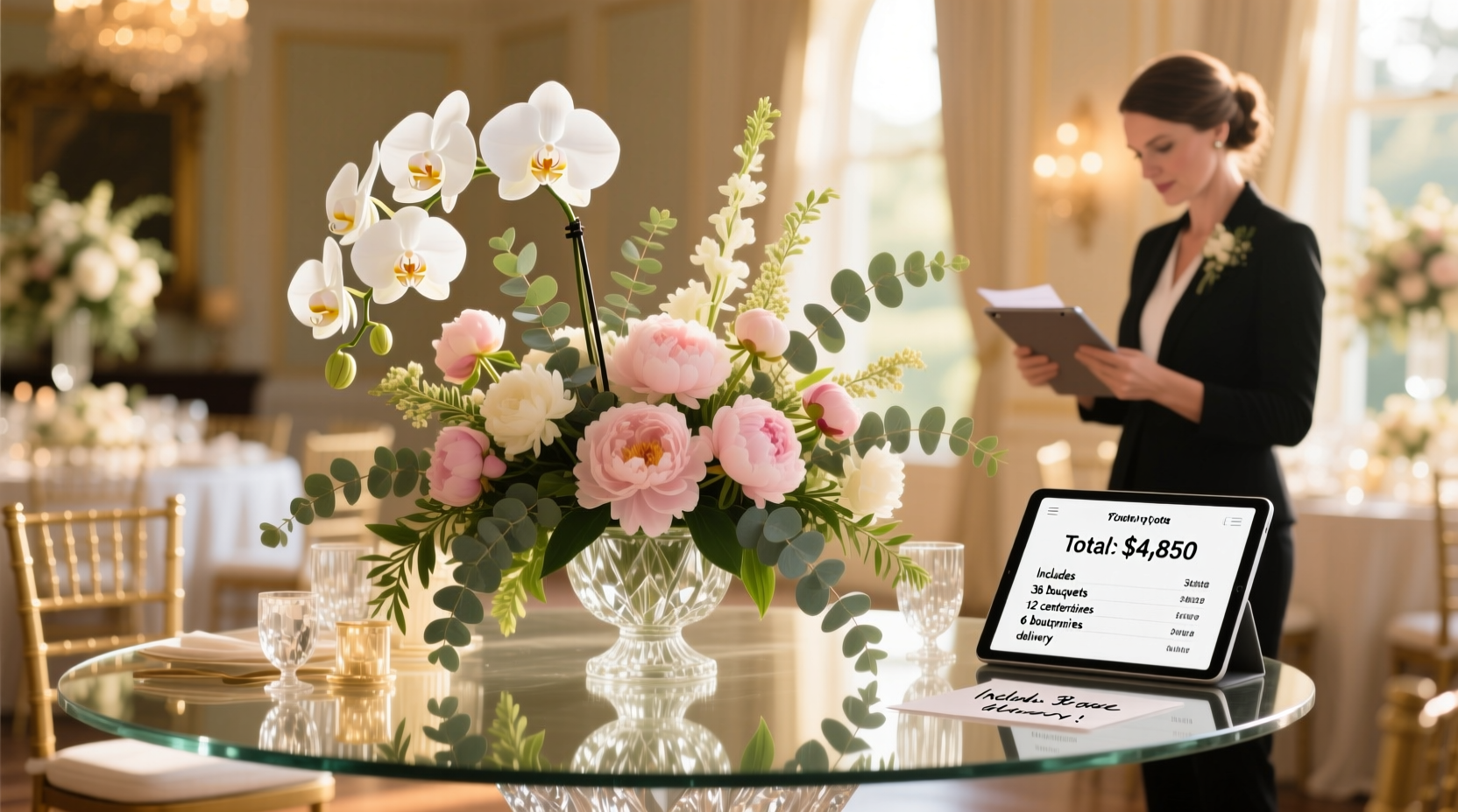 how much will wedding flowers cost