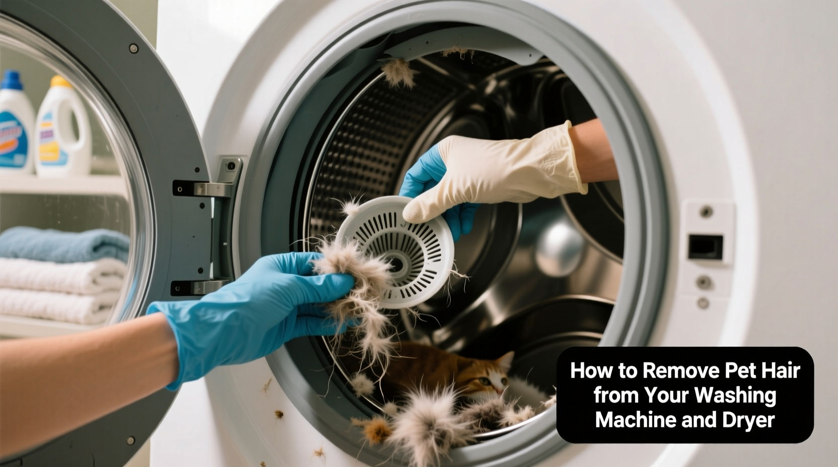 how to remove pet hair from your washing machine and dr