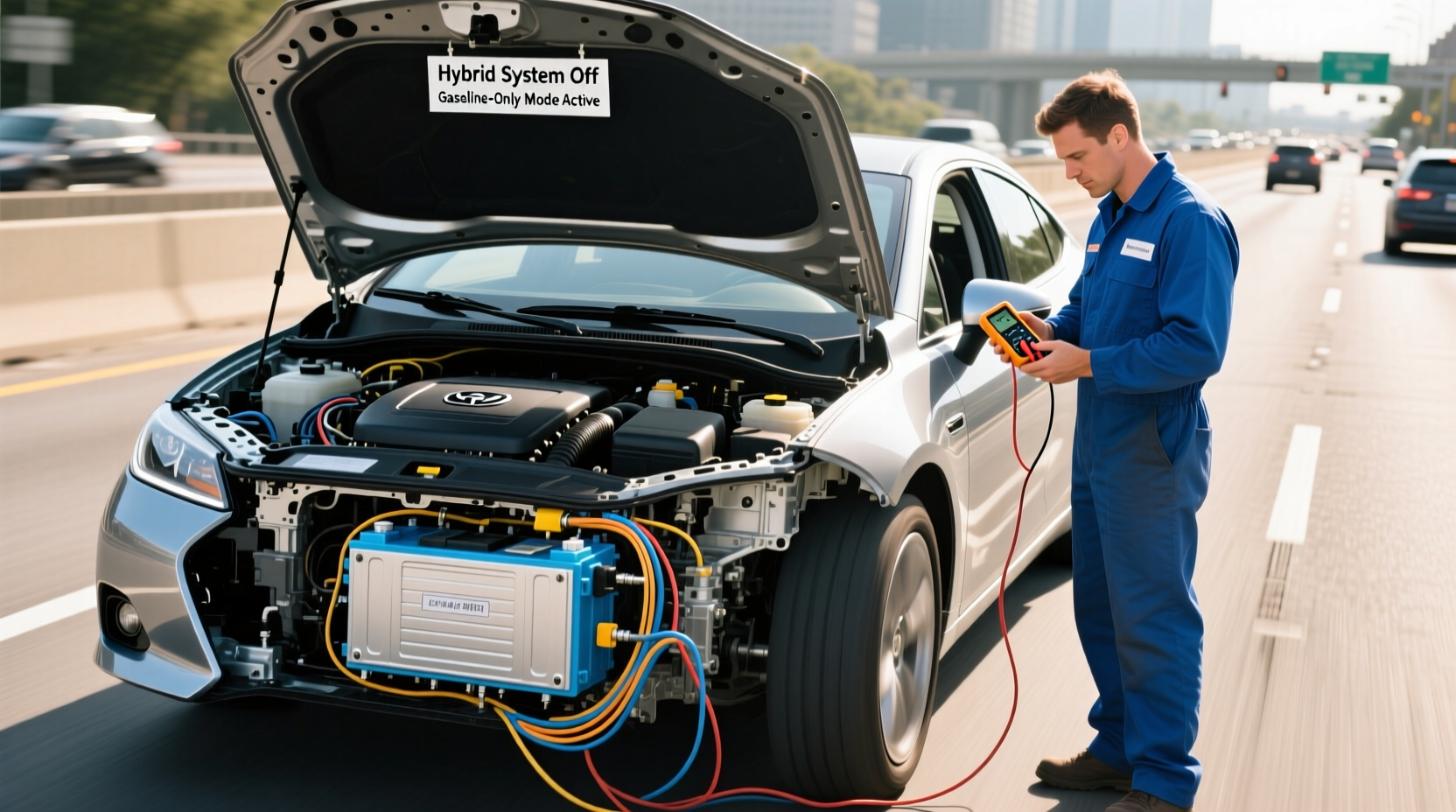 can a hybrid car run without the hybrid battery