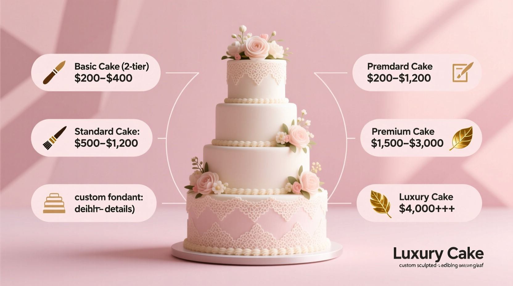 how much do wedding cakes cost