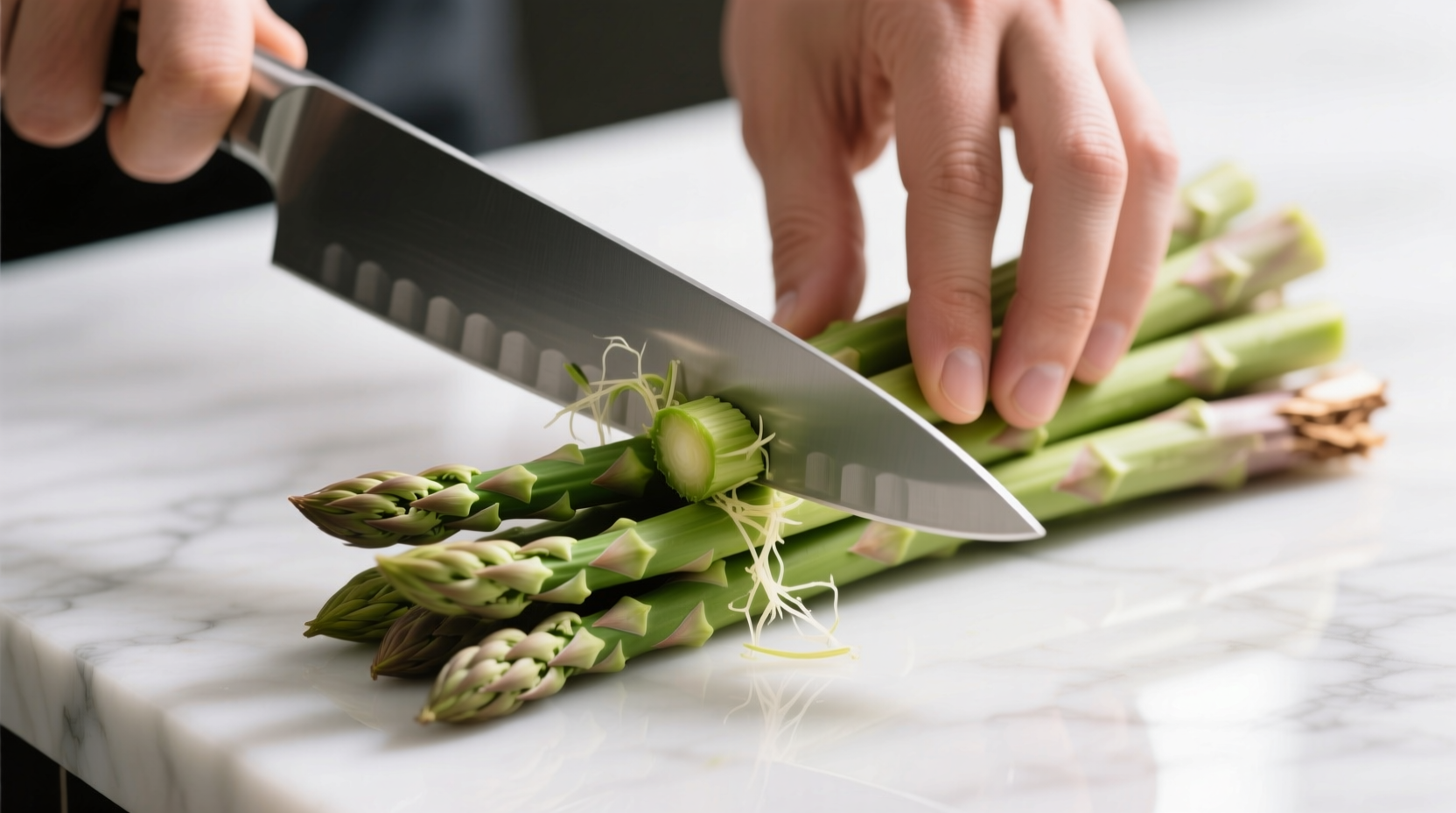 how to cut asparagus