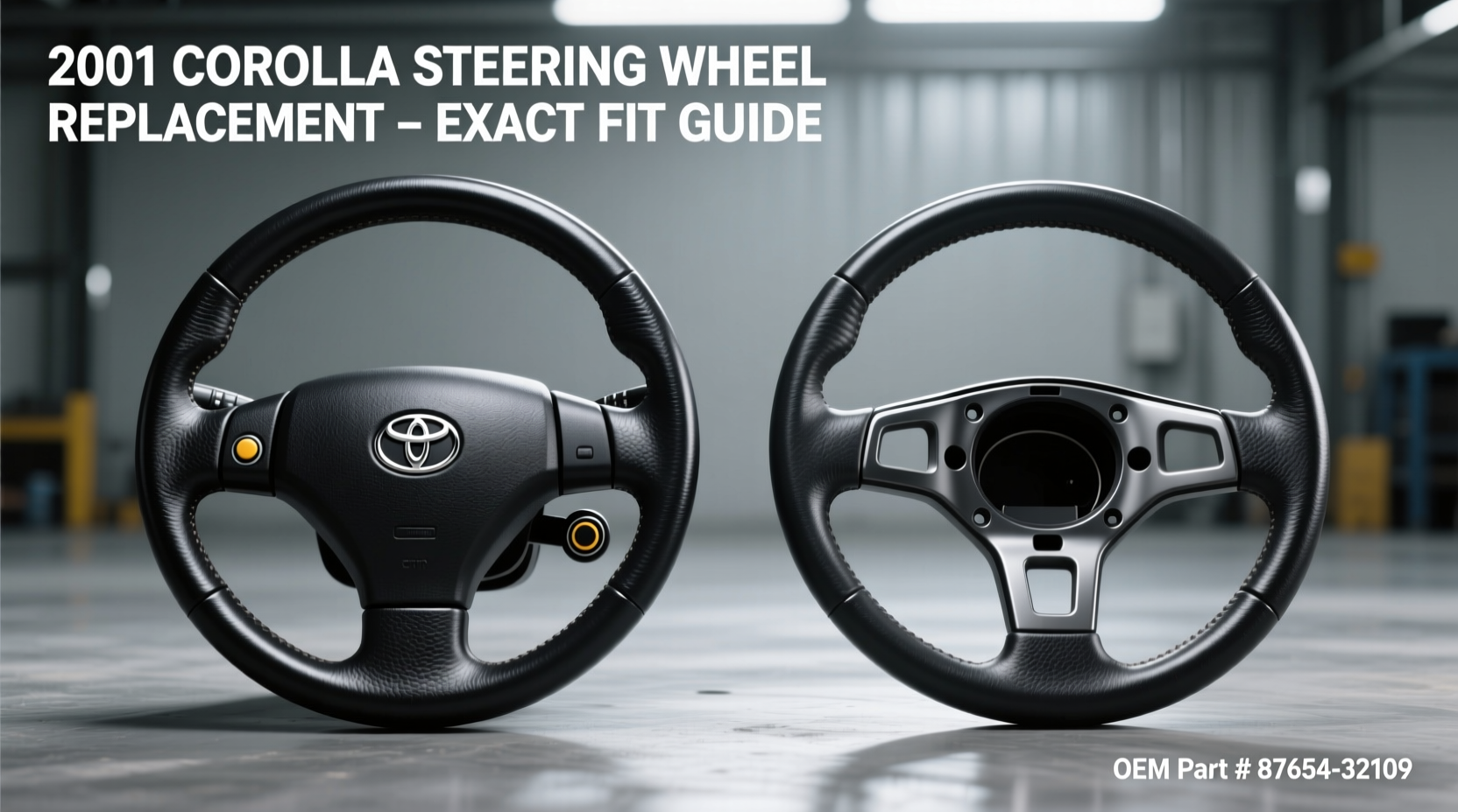 2001 corolla steering wheel replacement