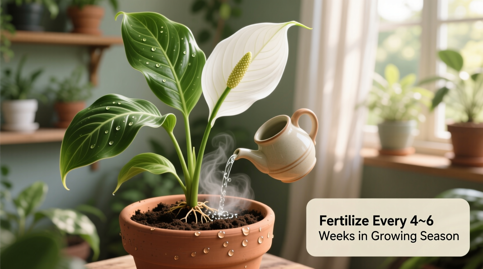 how to fertilize peace lily