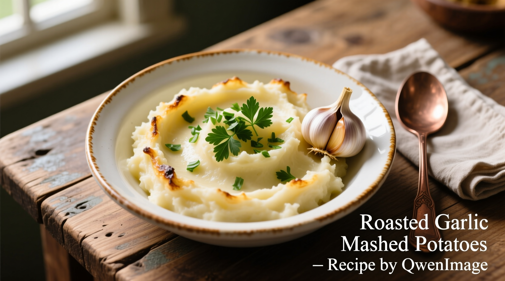 roasted garlic mashed potatoes recipe