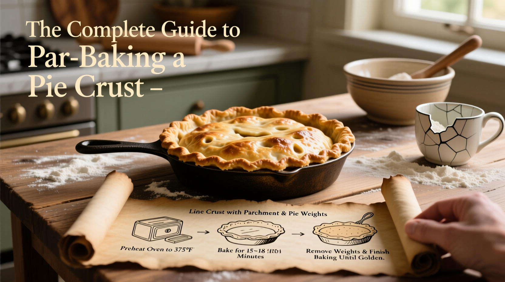 the complete guide to par baking a pie crust for perfect pastry every time