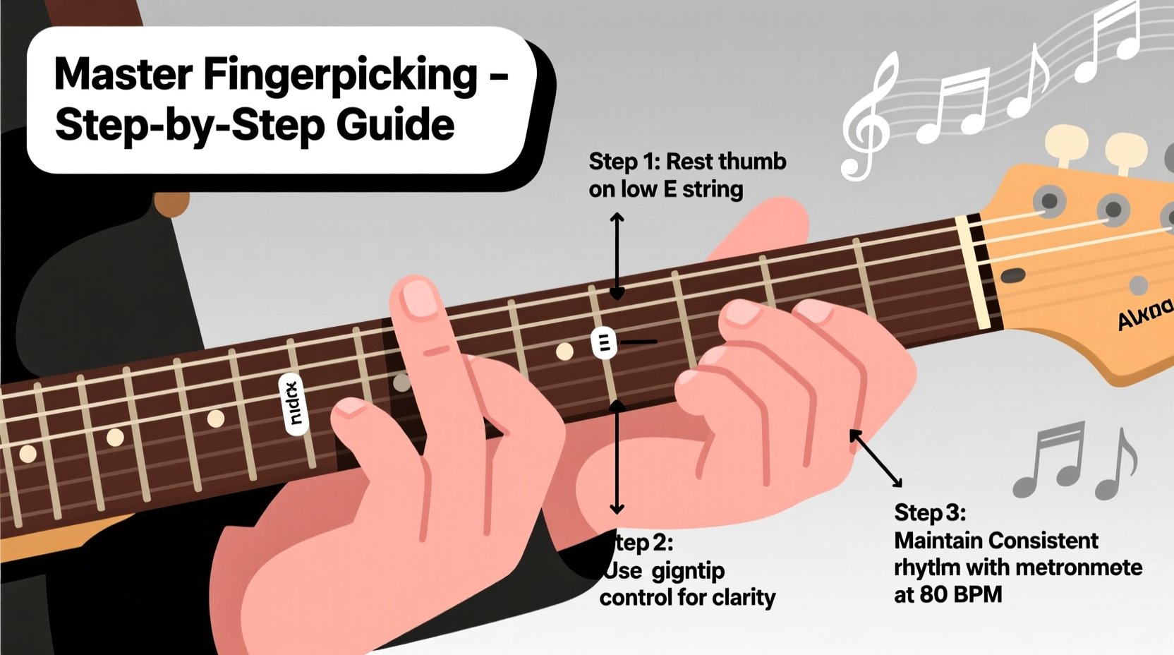master fingerpicking techniques a step by step guide for guitarists