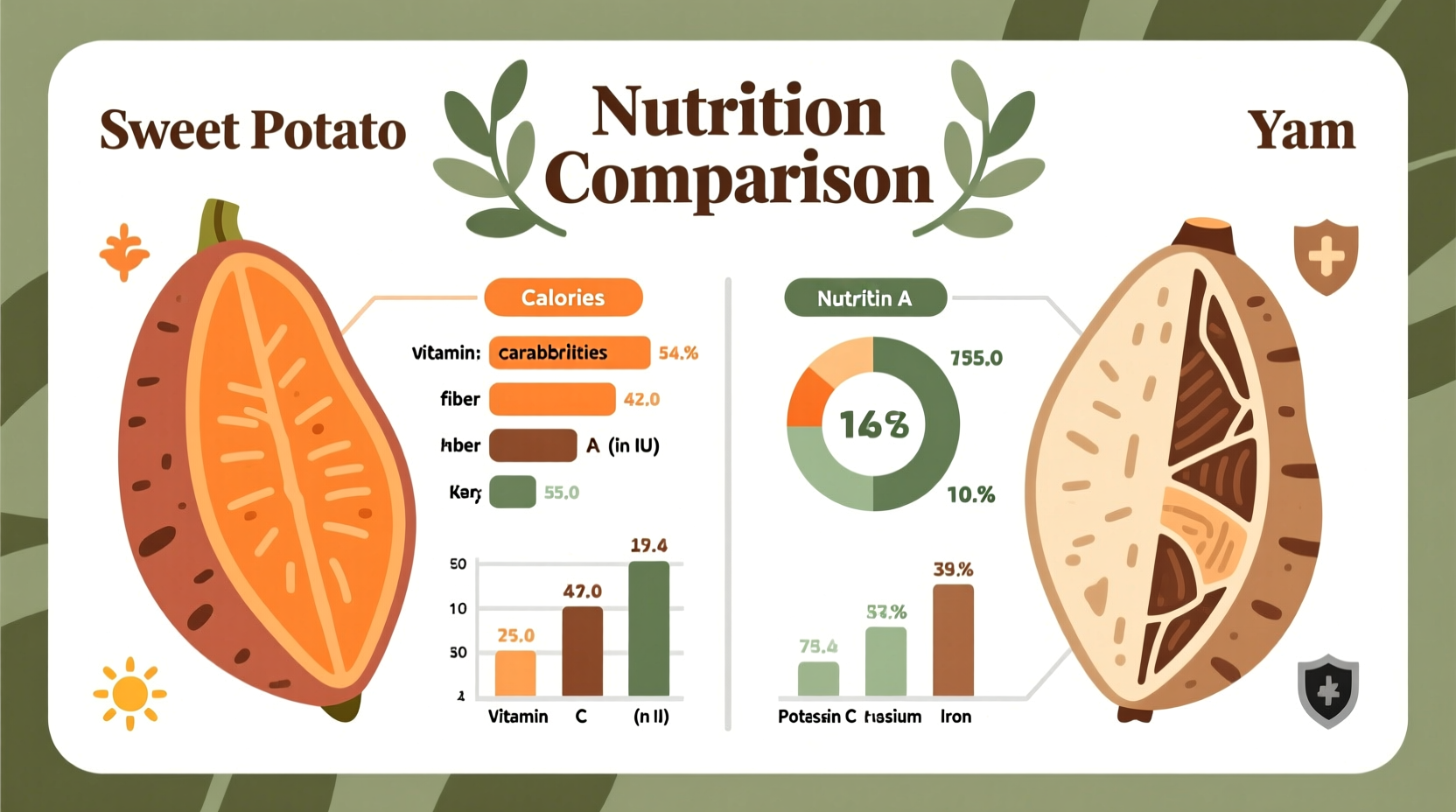 Sweet Potato vs Yam Nutrition Chart: Real Differences Revealed