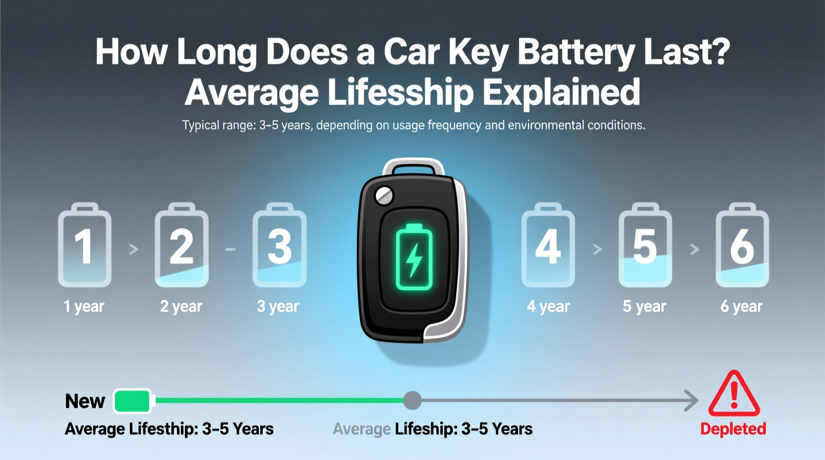 how long does a car key battery last